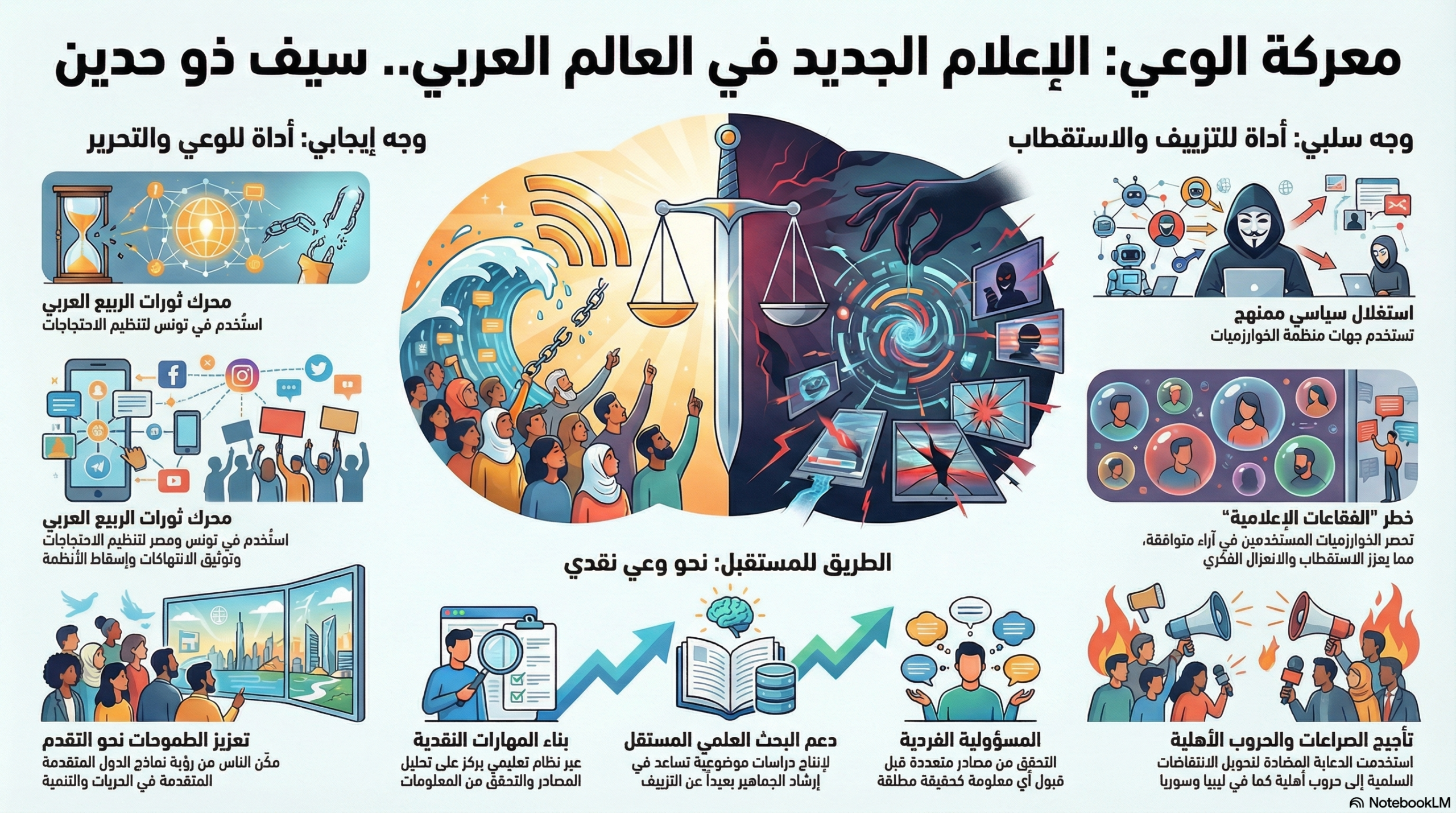 معركة الوعي وتحديات الإعلام الجديد في العالم العربي
