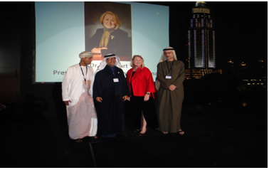 Alumni Achievement Award for Dr Al Rasheed during the 3rd GCC Alumni Reunion Dubai
